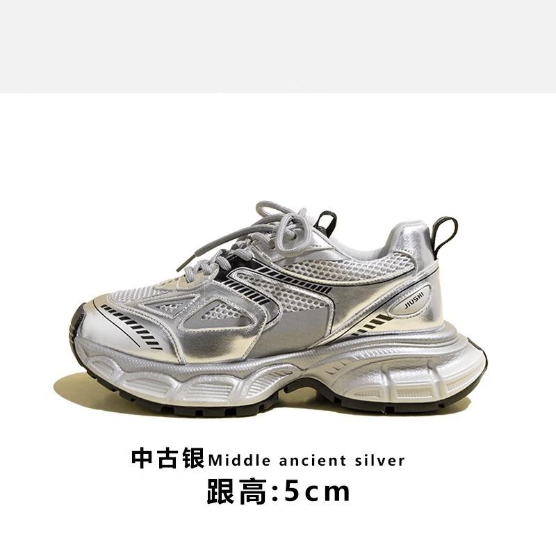 

Comemore 2024 Новые толстые серебристые женские туфли, женская осенне-зимняя легкая спортивная обувь, повседневные кроссовки для бега 35 серебряный