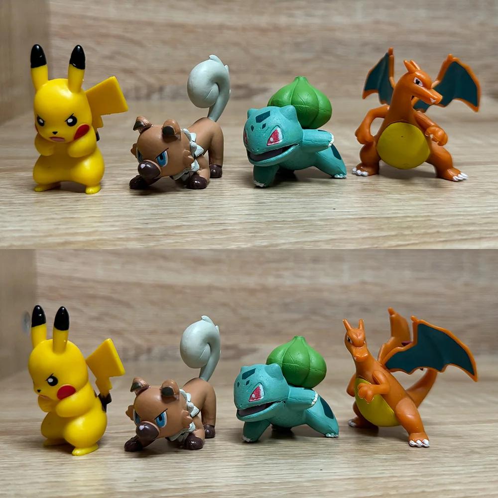 Pokemon Action Figur Pikachu Spielzeug Glumanda Schiggy Bisasam Pocket Monster Winzige Figur Geschenk für Kinder