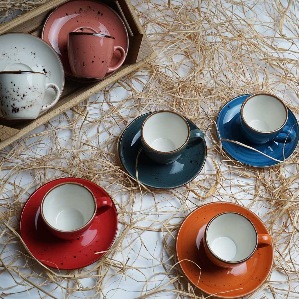 

Набор из 6 кофейных чашек Tulu Porcelain Luna Mix