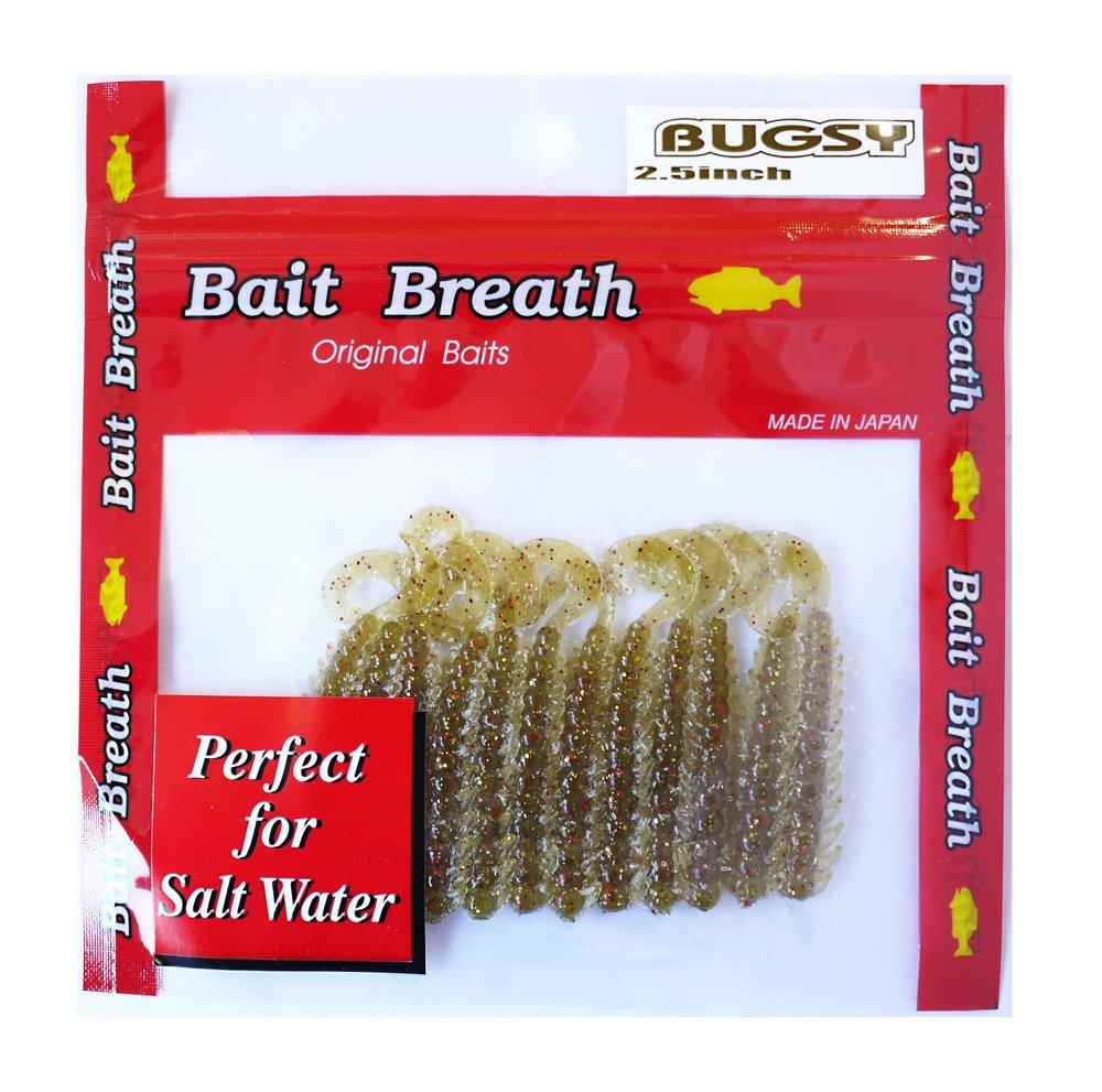 Приманка Bait Breath Worm Bugsy Perfect 2,5 дюйма S803 Тыква/Золотой Красный.