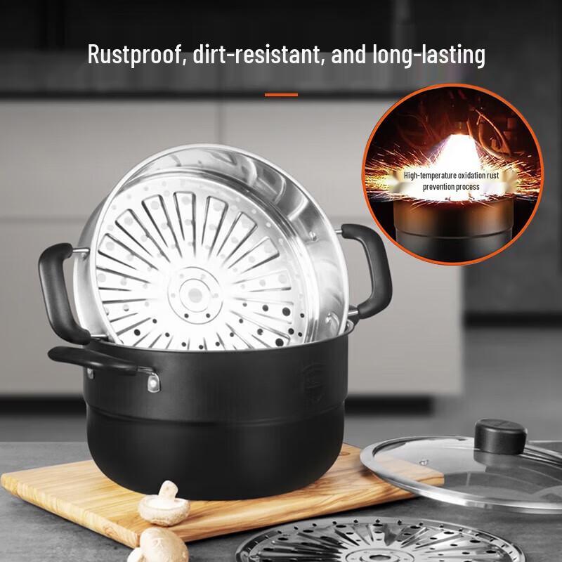 Joyoung 30cm Stainless Steel Double Layer Steamer