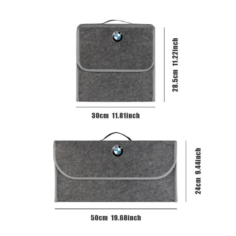 1Pcs Car Soft Felt Storage Bag Organizer Cars Foldable Trunk Car Goods for BMW E36 E46 E53 E90 E60 E61 E93 E87 X3 X5 F30 F20