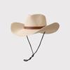 Spring Summer Decorative Belt Straw Sun Hat Women Men UV Protection Beach Sun Caps Outdoor Hiking Bucket Hats Cowgirl Hat
