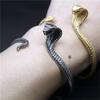 316L Stainless Steel Snake Cobra Bangle Punk Style Serpent Unisex Bracelet