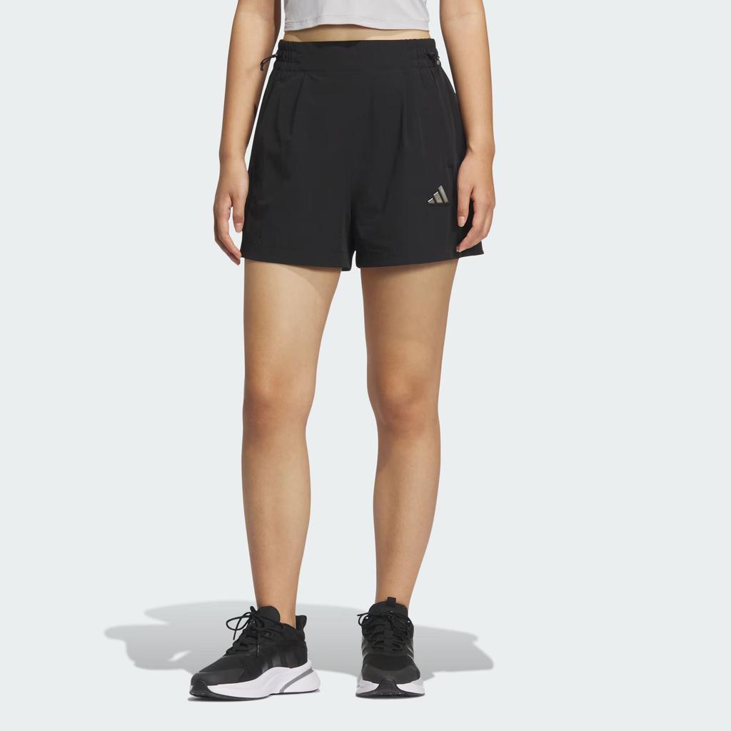 Adidas Modern Tech Woven Comfortable Fashion Versatile Three-Quarter Casual Shorts Women shorts Black JM8826