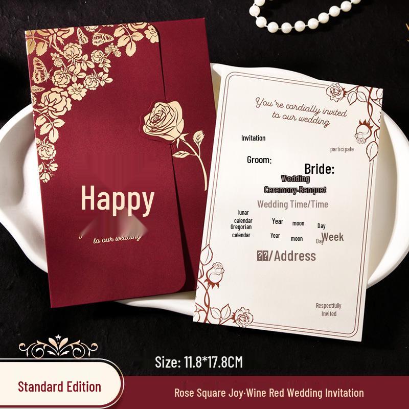 Стильная индивидуальная свадебная пригласительная открытка с текстурной бумагой