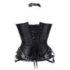 Gothic Halter Neck Steel Bone Side Zipper Corset Slimming Body Shaper Top