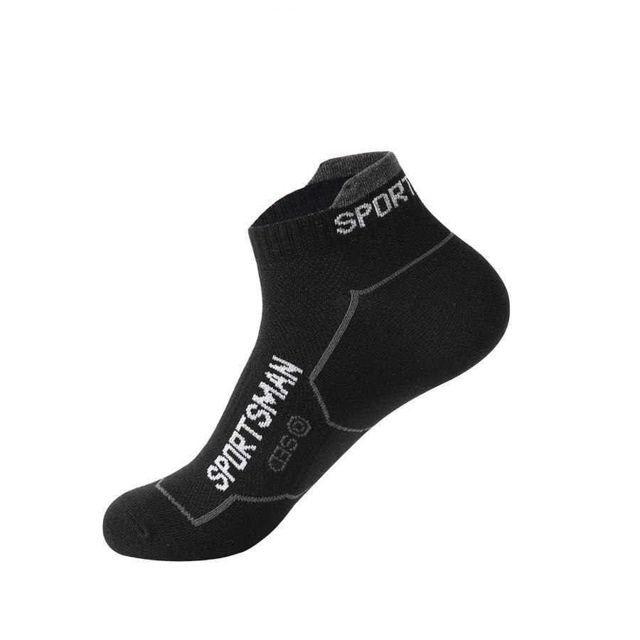 Men's Athletic Short Crew Mesh Running Socks – Sweat-Absorbent, Odor-Resistant, Low-Cut Boat Socks, Casual Cotton.
