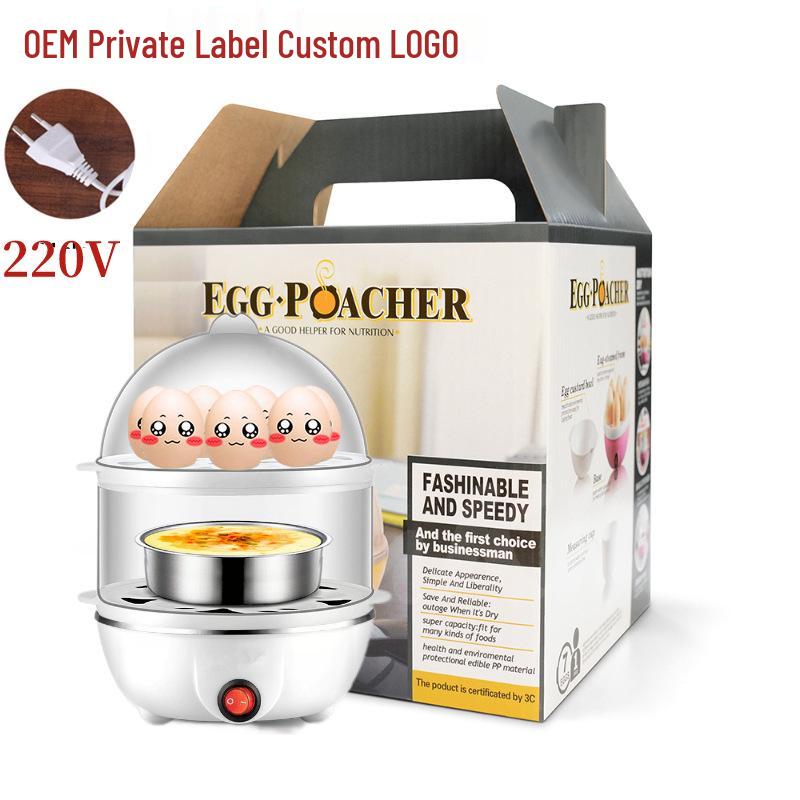 Mini Multi-Functional Egg Steamer with Automatic Power-Off for Household Use