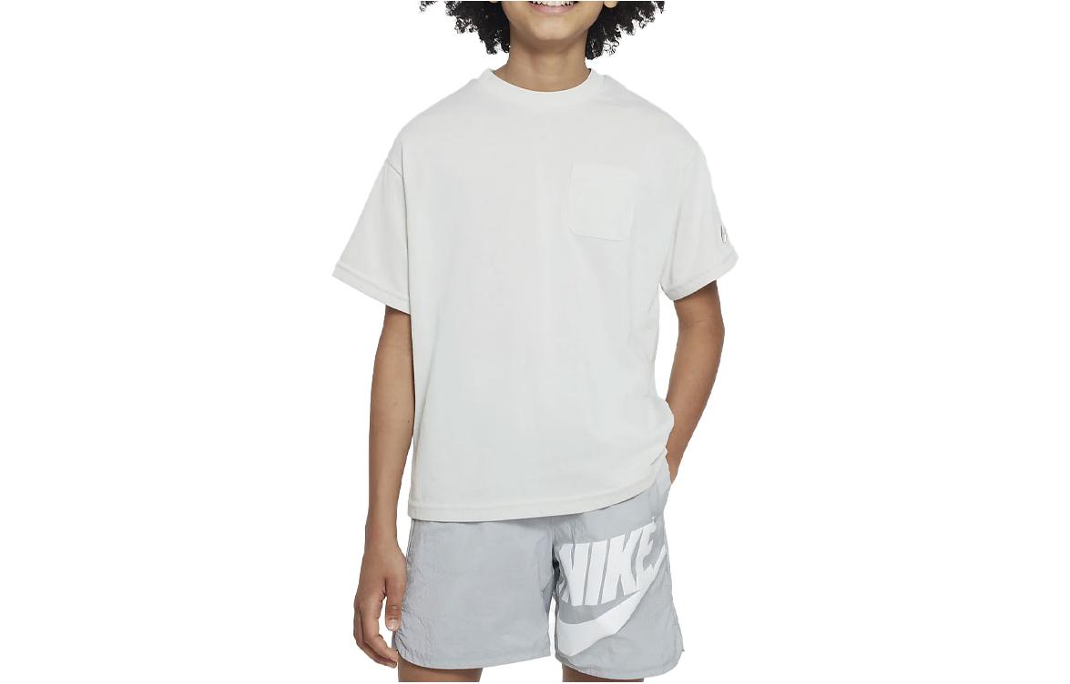 Nike Kids T Shirts Crew Neck Moderate FB1325-072 M