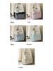 New Color Block Backpack for High School & College Women - Campus, Mori Style