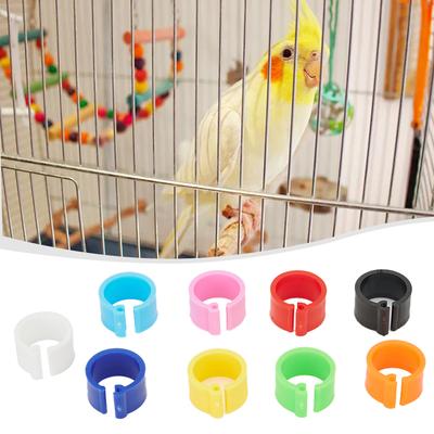100Pcs 8mm Chicks Rings Clip Poultry Leg Band Bird Pigeon Parrot