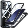 Samsung A36/A56-5G MagSafe-Compatible Tri-Proof Transparent Phone Case with Full Coverage and Fingerprint Unlock