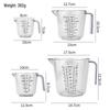 Available Double-Sided PS Transparent Measuring Cup (150/300/600/1000ML) with Scale - Ideal Baking Tool