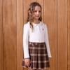 PawinPaw Girls' Cartoon Bear Long-Sleeve Lapel Shirt