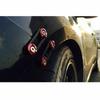 Xotic Tech JDM Quick Release Fastener for Car Bumper Trunk Fender Hatch Lid (Red+Gold)