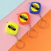 Pocket Tape Measure 1m Long Auto Retractable Portable Design Stainless Steel Tape Double Scale Flexible Keyring