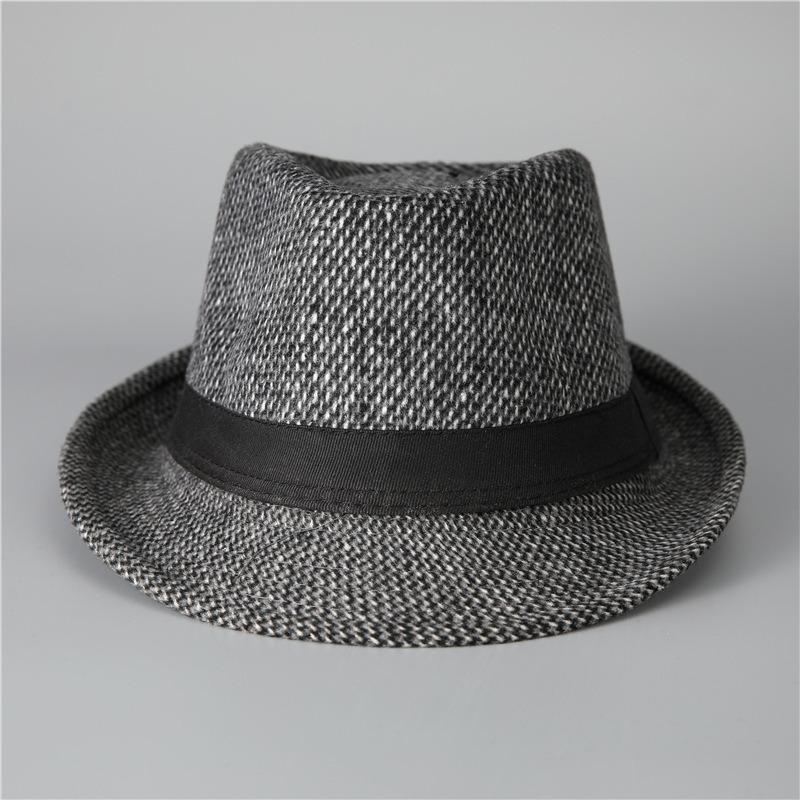 Hat Men's Spring and Autumn Top Hat Men's Hat Winter Wool Warm Autumn and Winter Jazz Hat Winter Hat