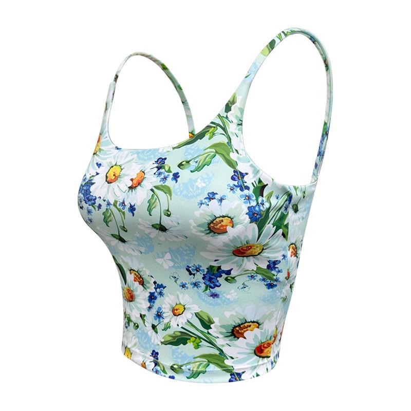 Women s Floral Sleeveless Yoga Tank Top XL