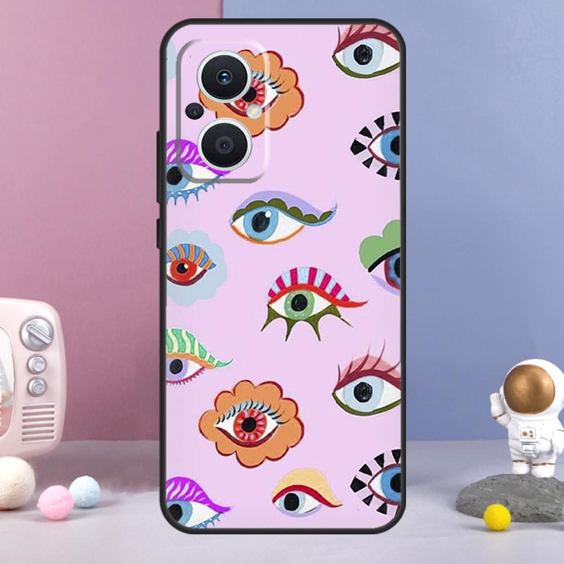 Lucky Eye Blue Evil Eye Print Funda For OPPO Reno 8 Lite 11F 12F 13F 14F 10 11 12 13 14 Pro OPPO Find X9 X5 X6 X8 Pro Case