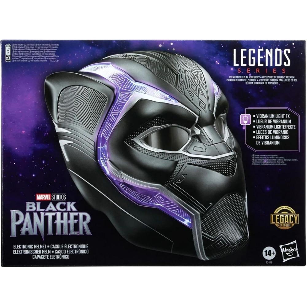 Hasbro Marvel Prémiová elektronická roleplay helma Black Panther se světelným efektem