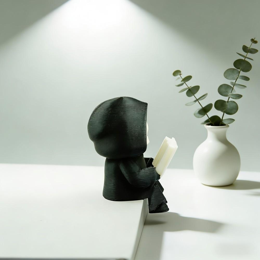 Creative Cartoon Gothic Decoration Creative Funny Cute Ghost Ornaments 3D Printed Skeleton Model Decoration Bedroom Decor
