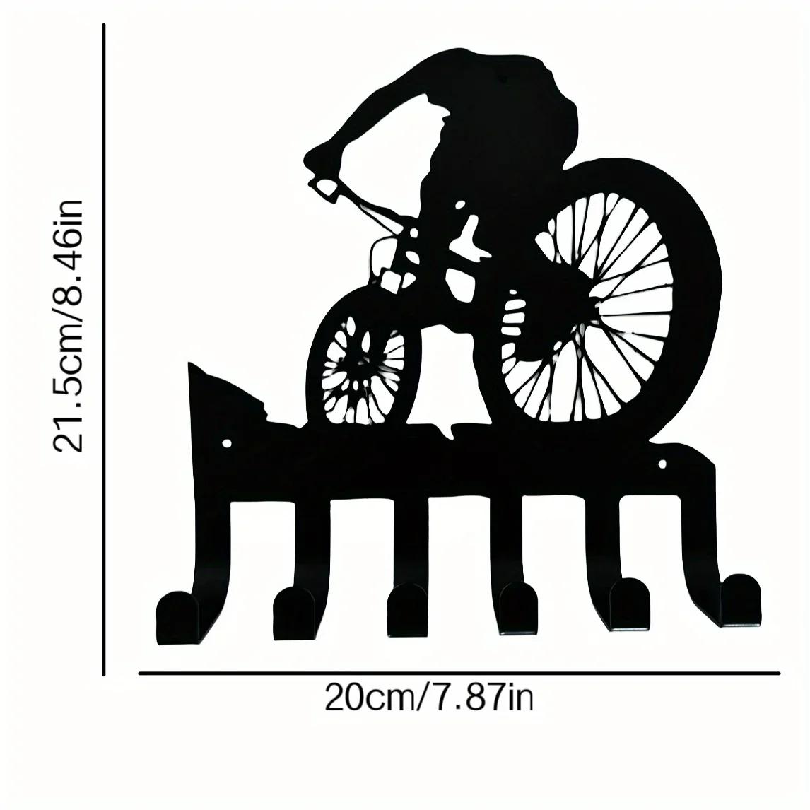 

Металлический крючок для лыж, настенное украшение, крючок для пальто, стильный домашний, гостиная, спальня, подвесной, элегантный, железный, художественный силуэт светло-серый