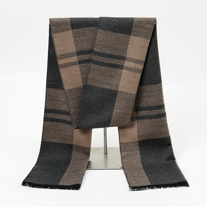 

Men Winter Plaid Scarf Shawl Luxury Autumn Pashmina Handkerchief Elegant Pareo Outdoor Bufanda Men Clothing