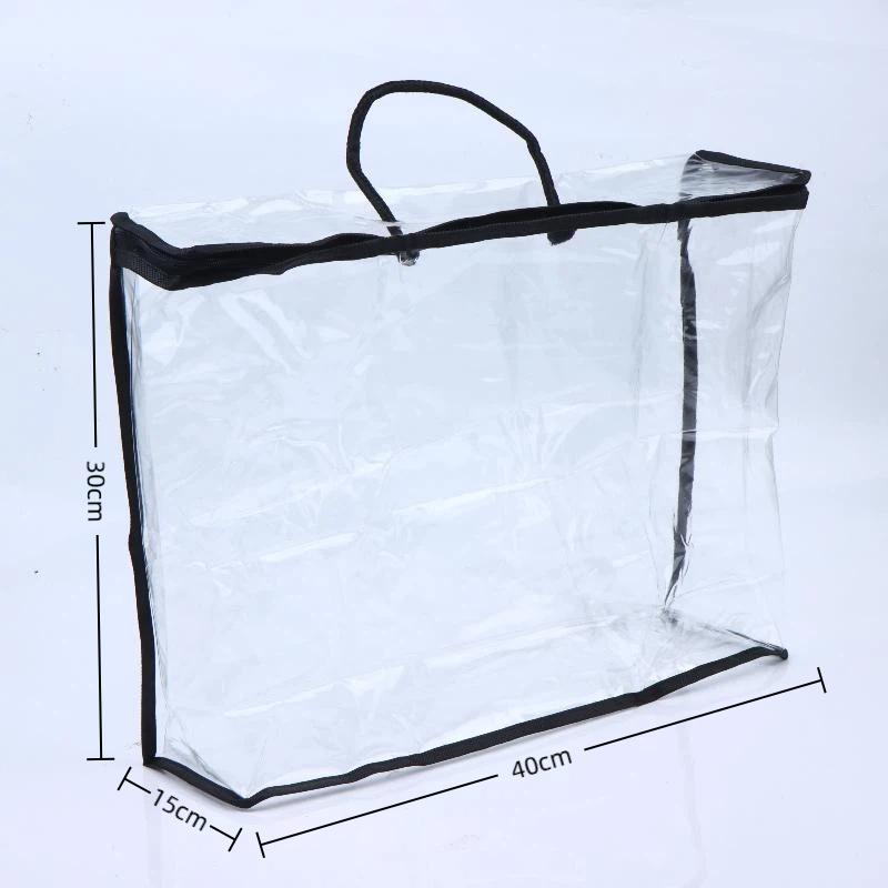 Multifunctional Transparent Waterproof Toy Storage Bag Large Capacity Organizer for Kids Stuffed Animal Storage 1PC