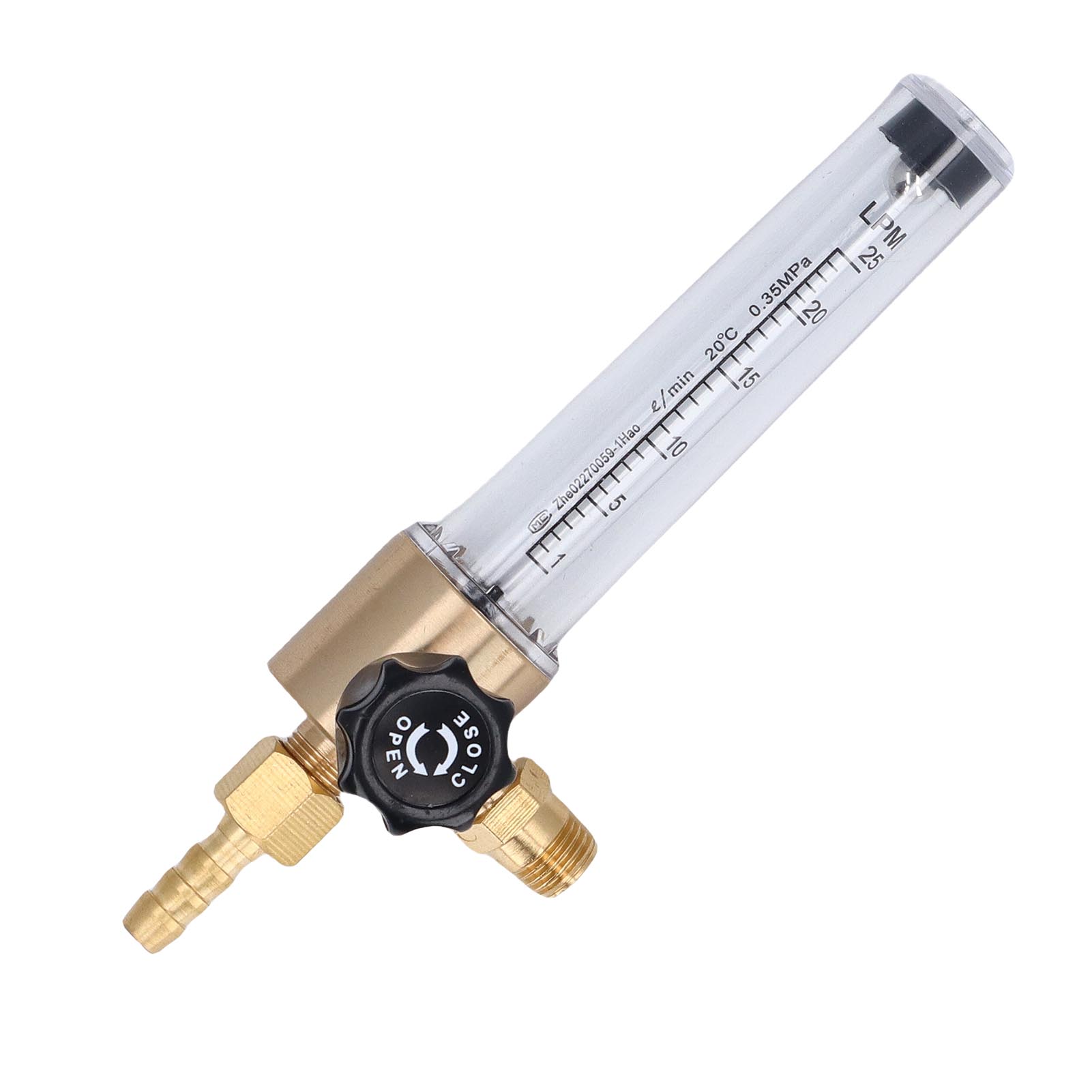 

Витратомір газу NPT1418 Конічна різьба Точна конструкція з поплавком 125 л Регулятор потоку газу для