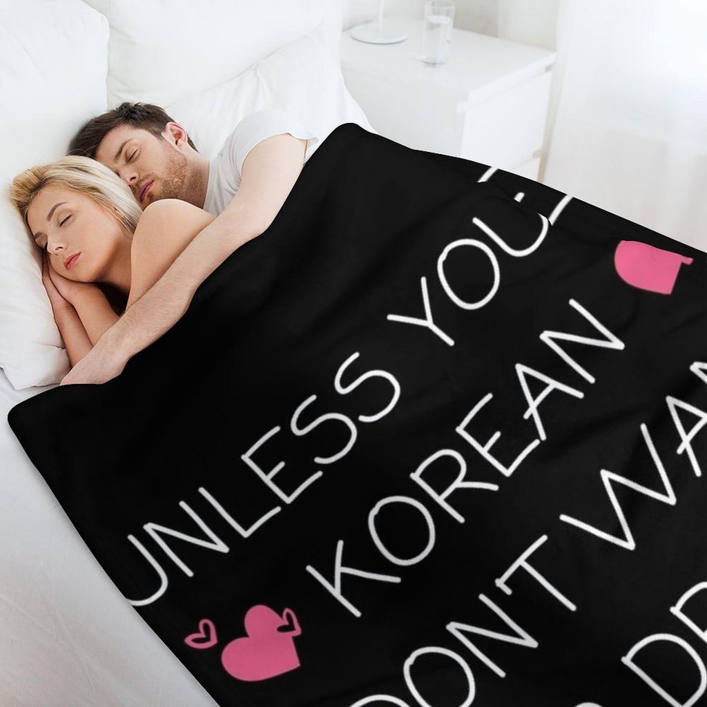 Wenn du nicht Koreaner bist, will ich dein Drama nicht Koreanisches Drama K-Drama Kdrama Geschenke Kuscheldecke Warmste Weichste Campingdecken