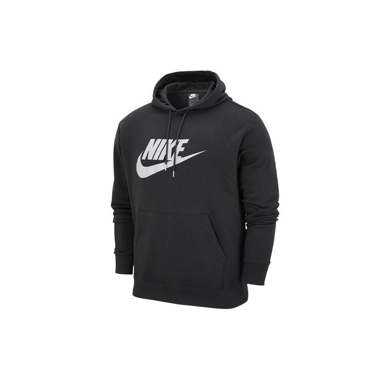 Men s Nike Casual Alphabet Logo Printing Fleece Black DM1237-010 XXL