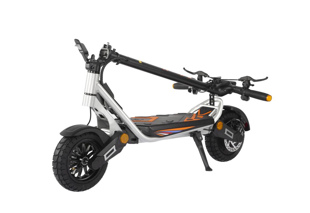KuKirin A1 Electric Scooter - 45km/h High Speed, 45km Long Range, 800W Motor, Dual Disc Brakes & IPX4 Waterproof-silver(NO ABE)