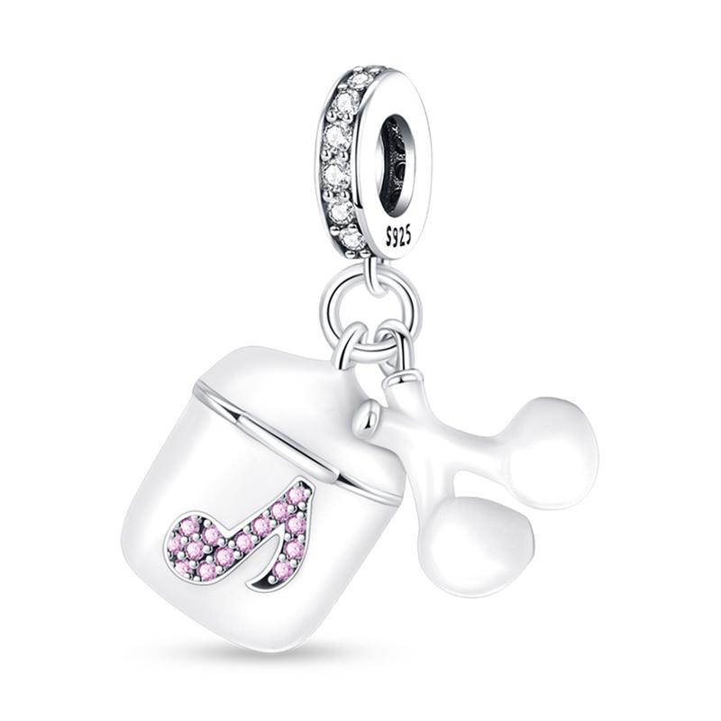 Piano Harp Violin Mike Headset Notescopper Music Series Charms Beads Fit Pan Original Bracelets Diy Fine Jewelry Gifts