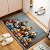 Cute Chicken Family Carpet Cartoon Floor Mat Doormat Rug for Bedroom Living Room Carpet Welcome Mat Outdoor Carpet Home