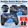 Stretchable PUBG Gamepad Cooler Radiator Fan For IOS Android Smart Phone Stand Heat Sink With Game Trigger Gaming L1 R1 Control