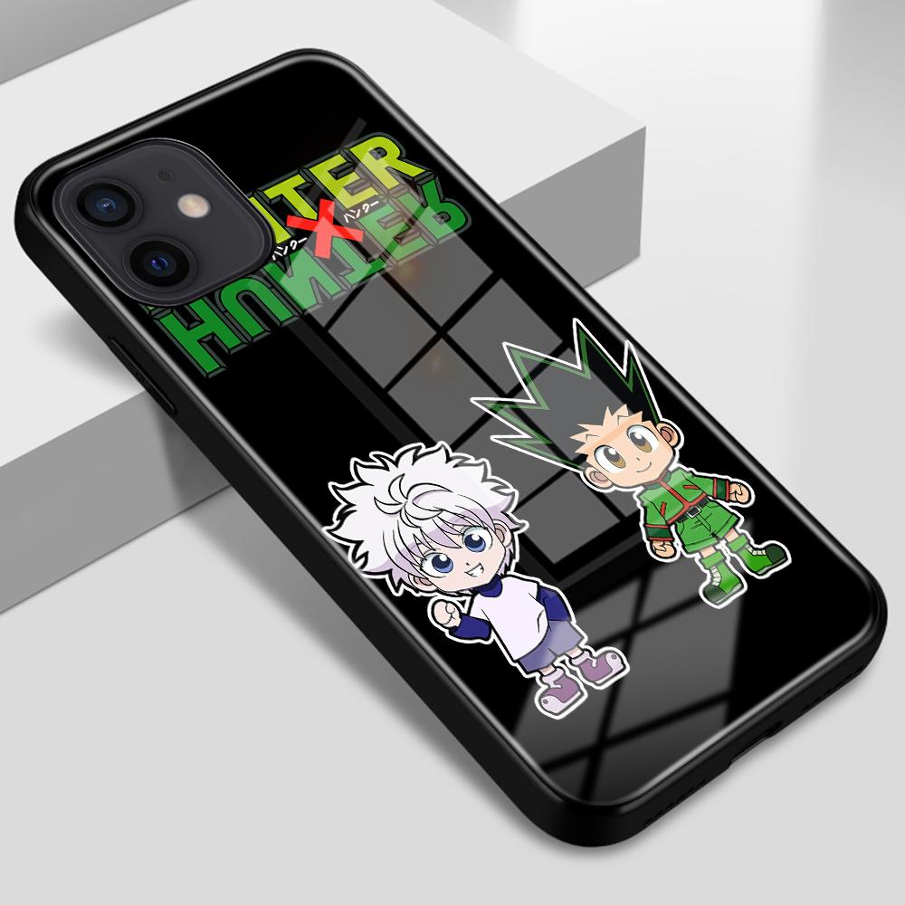 

Чехол из закаленного стекла Cute GON FREECSS Killua Zoldyck Cover для iPhone 6 6s 7 8 14 Plus X XS XR SE2020 11 12 13 14 Pro Max Mini iPhone 14 plus