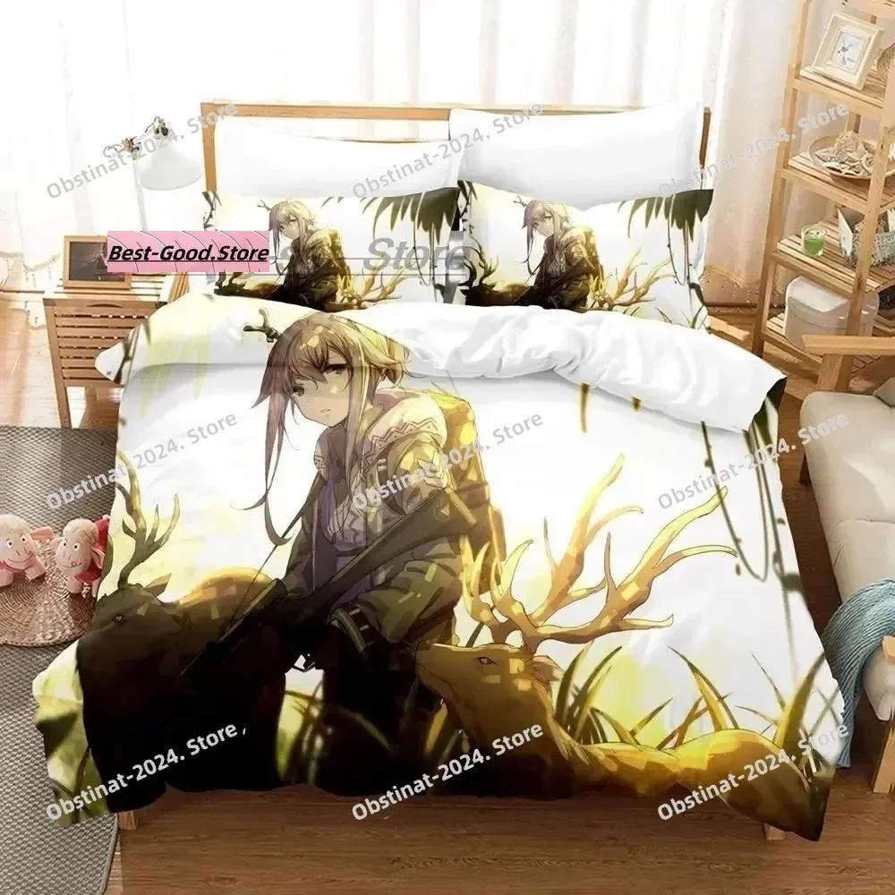 Arknights Bedding Set Printed Single Comforter Quilt Bed Duvet Cover Pillow Case 3 Pieces Sets Kids Adult Size Game Anime Kawaii
