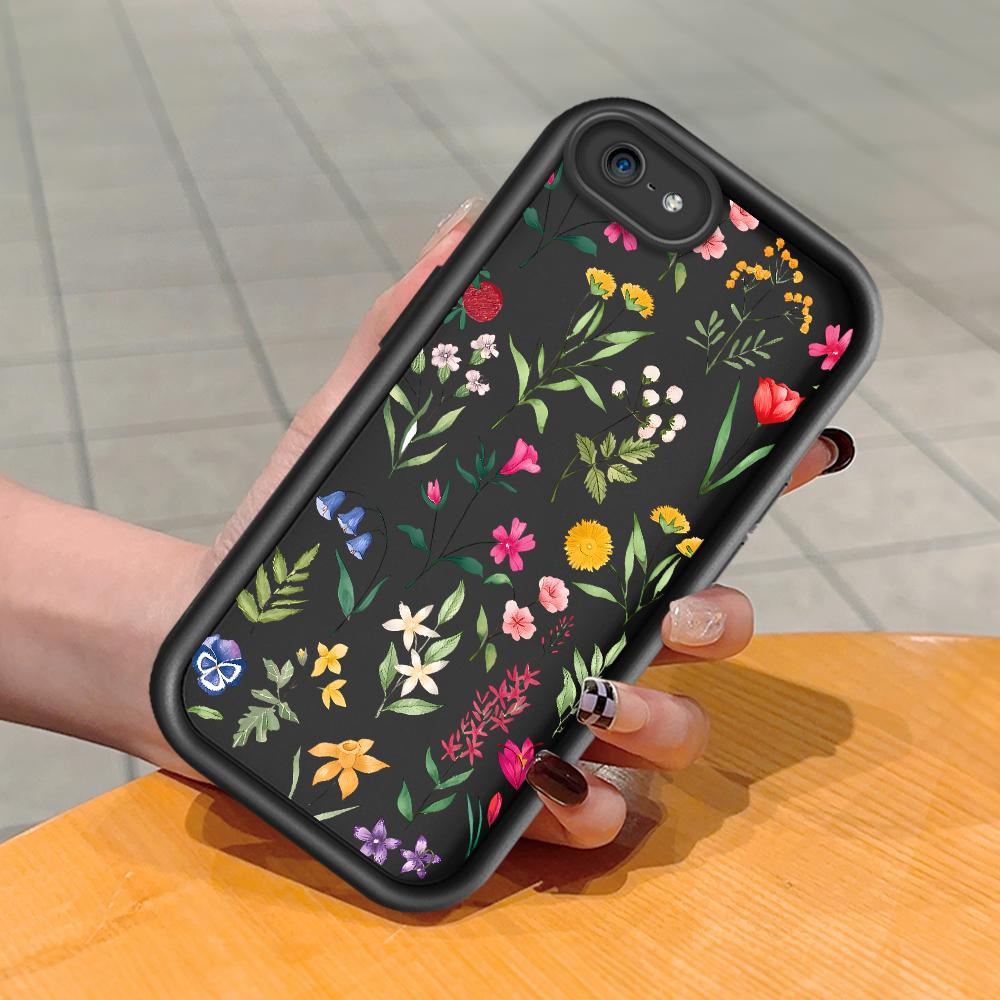 Soft Silicone Square Ladder Printing Pattern Phone Casing Full Cover Camera Shockproof Protection Rubber Case for iPhone Infinix Tecno OnePlus