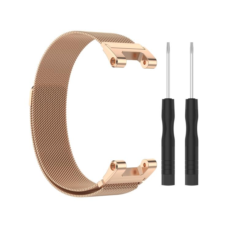 Milanese Watch Band Strap with Screwdriver Tool, Replacement Wrist Accessory for Huami Amazfit T‑Rex A1918 Smart Watch