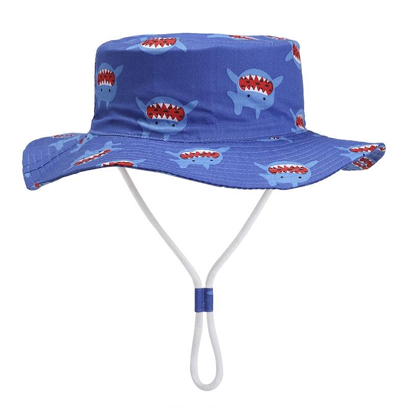 

Breathable Cotton Material Fishing Hat For Children, Great For Sun Protection And Wind Protection, By Yuhua Shark,54cm/21.26in