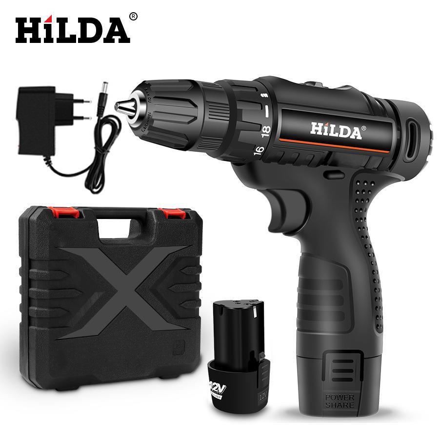 12V Dual-Speed Rechargeable Lithium Electric Drill & Screwdriver
