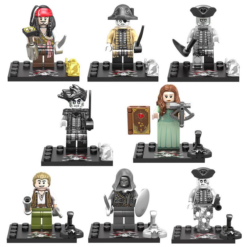 KSZ515 KSZ518 KSZ719 KSZ722 Pirate Building Block Figurine Assembly Toy