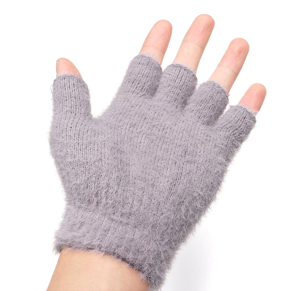 Apparel Accessories Keep Warm Cold Proof Winter Gloves Half-finger Fawn Flip Cover