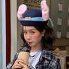 Cute Cosplay Hot New  Hat Rabbit Bowler Hat  Police Officer Judy Hat Adult Headband Headwear Hat Cute Gift