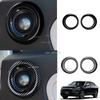 For Honda Vezel H-RV HRV 2025 2026 ABS Carbon Fiber Rear Door Upper Horn Door Audio Speaker Loudspeaker Cover Trim Accessories
