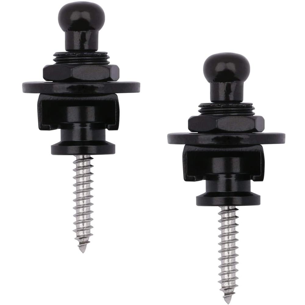 2pcs Metal Guitar Strap Lock Buttons Security Guitar Strap Locks For All Acoustic Electric Bass Guitar