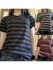 2026 Summer Womens Short Sleeve American Stripes Print T-Shirt Girl Round Neck Tee Outdoor Sports Adult Women's T-Shirt