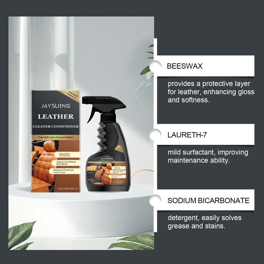 Leather Care Agent Furniture Leather Bag Sofa Car Seat Cleaning Stain Removal Leather Cleaner