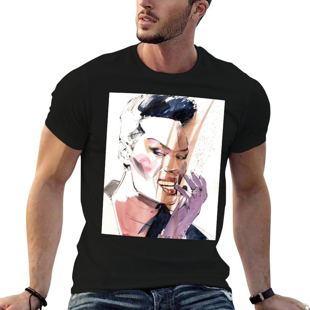 Grace Jones TShirt Active Wear Sports TShirt for Unisex